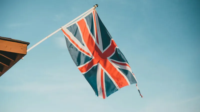 UK flag by Erik Mclean