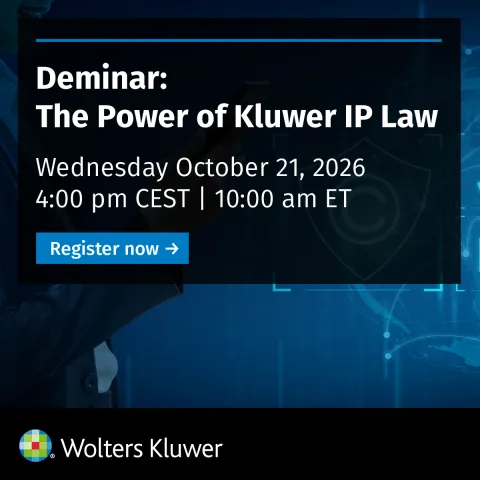Deminar: The Power of Kluwer IP Law