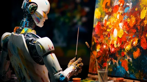 Robot painting