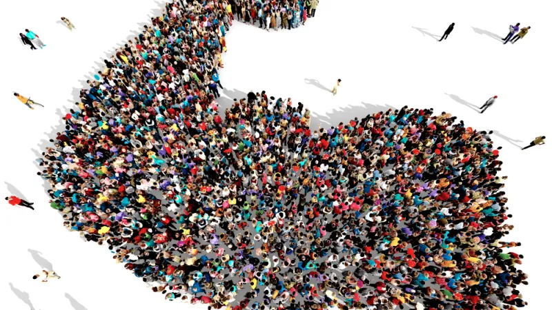 largeanddiversegroupofpeopleseenfromabovegathered