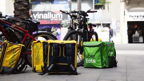 bunch-of-delivery-boxes-placed-on-the-ground-waiting-for-delivery-to-customers-barcelona-spain