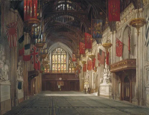 beresford-daisy-radcliffe-1879-1939-interior-of-the-great-hall-guildhall-london