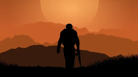 soldier-against-sunset-landscape-2