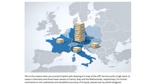 An AI generated and totally wrong map of Europe and the caseloads in various countries